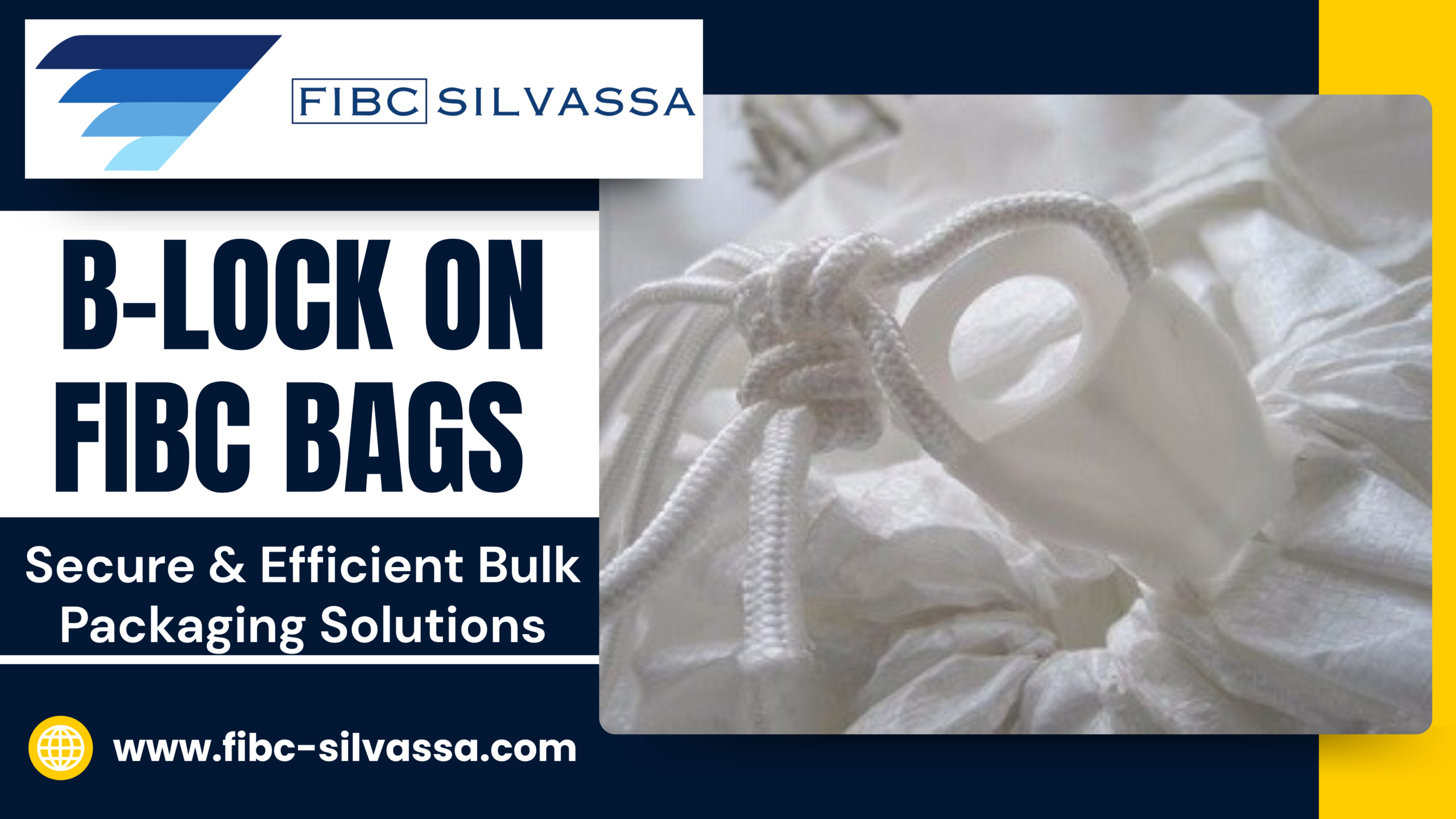 B Lock on FIBC Bags for secure industrial bulk packaging