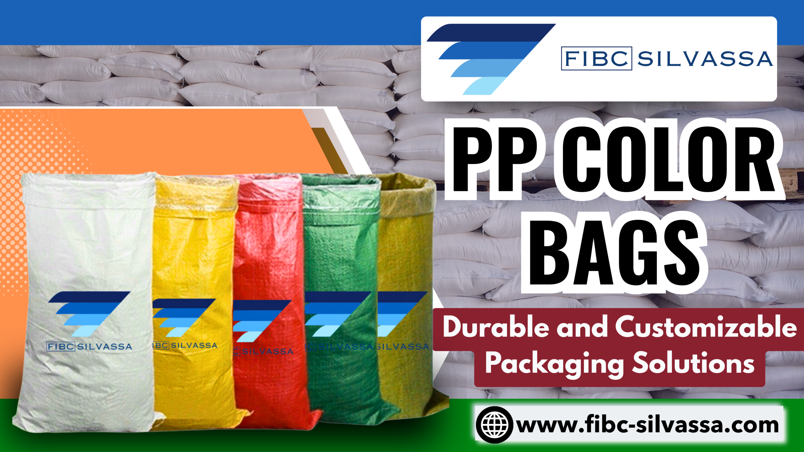 PP Color Bags for bulk packaging and industrial storage