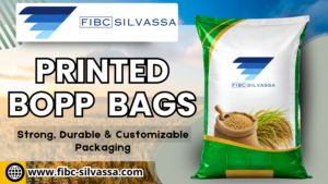 Printed BOPP bags with custom branding for industrial packaging