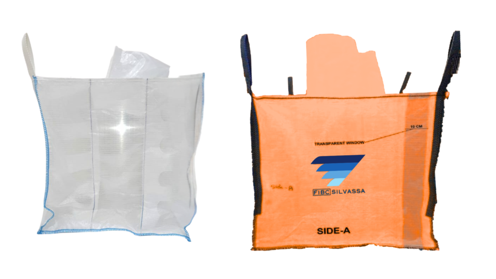 Bulk Bag with Transparent Window Panel for Easy Material Inspection