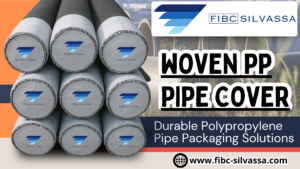 Woven PP Pipe Cover protecting industrial pipes during storage and transportation
